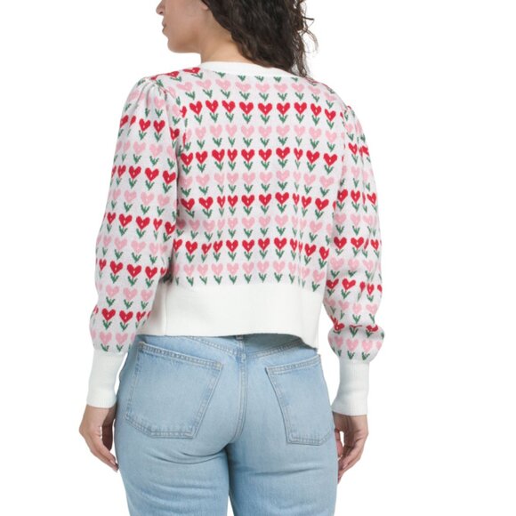 JESSICA SIMPSON Multi Long Sleeve Floral Cardigan - Picture 2 of 2